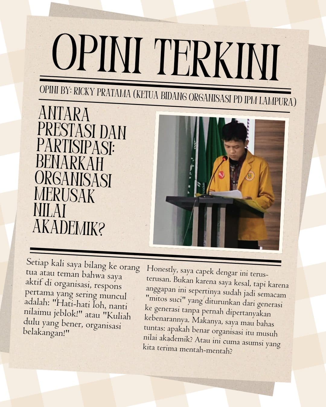 Antara Prestasi dan Partisipasi: Benarkah Organisasi Merusak Nilai Akademik?